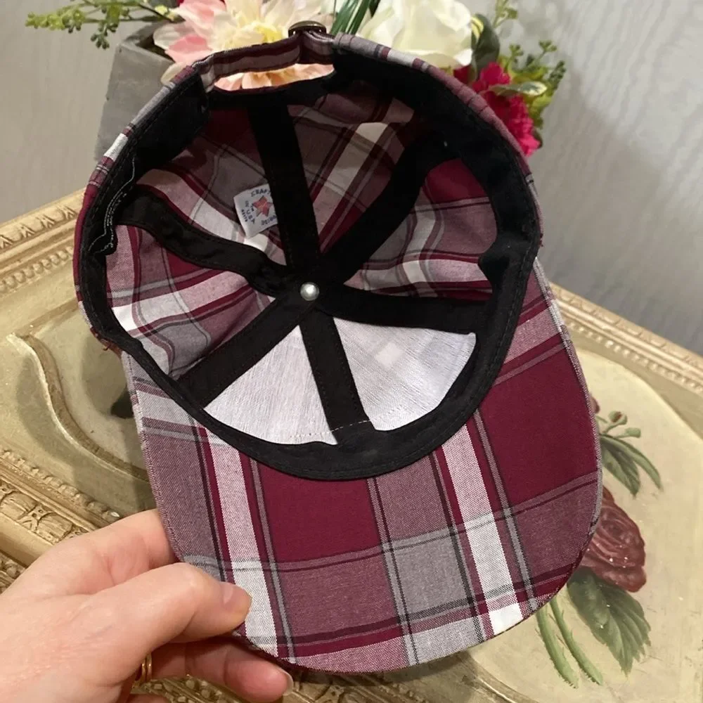 Love Your Melon Plaid Preppy Adjustable Strap Back Cap